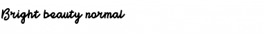 Download Bright beauty Regular Font Title Preview