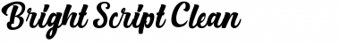 Download Bright Script Clean Regular Font Title Preview
