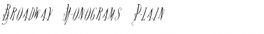 Download Broadway Monograms Plain Font Title Preview