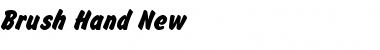 Download Brush Hand New Regular Font Title Preview
