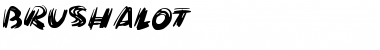 Download Brushalot Regular Font Title Preview