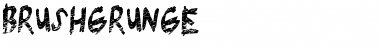 Download BrushGrunge Regular Font Title Preview
