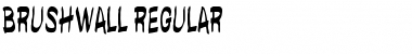 Download brushwall regular Regular Font Title Preview