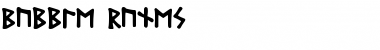Download Bubble_Runes Medium Font Title Preview