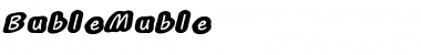Download BubleMuble Medium Font Title Preview