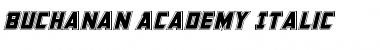 Download Buchanan Academy Italic Regular Font Title Preview
