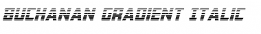 Download Buchanan Gradient Italic Italic Font Title Preview