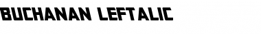 Download Buchanan Leftalic Italic Font Title Preview