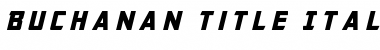 Download Buchanan Title Italic Italic Font Title Preview