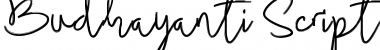 Download Budhayanti Script Regular Font Title Preview
