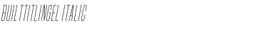 Download Built Titling ExtraLight Italic Font Title Preview