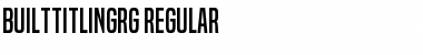 Download Built Titling Regular Font Title Preview
