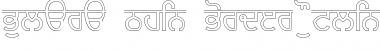 Download Bulara Thin Border Outline Thin_Border_Outline Font Title Preview
