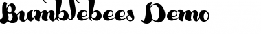Download Bumblebees Demo Regular Font Title Preview
