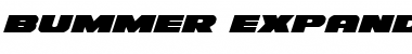 Download Bummer Expanded Italic Expanded Italic Font Title Preview