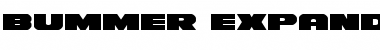 Download Bummer Expanded Expanded Font Title Preview