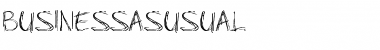 Download Business As Usual Regular Font Title Preview
