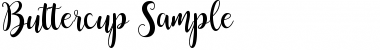 Download Buttercup Sample Regular Font Title Preview