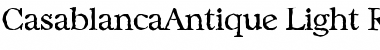 Download CasablancaAntique-Light Regular Font Title Preview