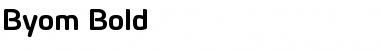 Download Byom Bold Font Title Preview
