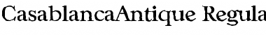 Download CasablancaAntique Regular Font Title Preview