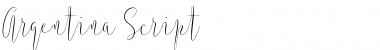 Download Argentina Script Regular Font Title Preview