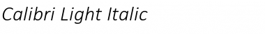 Download Calibri Light Italic Italic Font