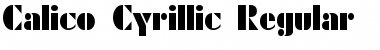 Download Calico Cyrillic Regular Font