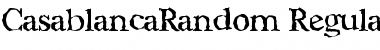 Download CasablancaRandom Regular Font Title Preview