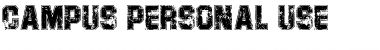 Download CAMPUS PERSONAL USE Regular Font Title Preview