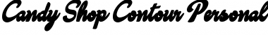 Download Candy Shop Contour Personal Use Regular Font Title Preview