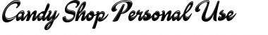 Download Candy Shop Personal Use Regular Font Title Preview