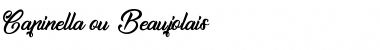 Download Capinella ou Beaujolais Regular Font Title Preview