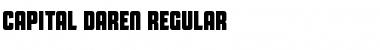 Download Capital Daren Regular Font Title Preview
