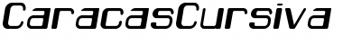 Download CaracasCursiva Cursiva Font Title Preview