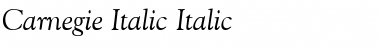 Download Carnegie-Italic Italic Font Title Preview