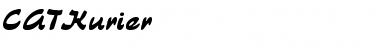 Download CAT Kurier Regular Font Title Preview