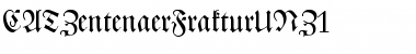 Download CAT Zentenaer Fraktur UNZ1 Regular Font Title Preview