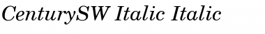 Download CenturySW-Italic Italic Font Title Preview