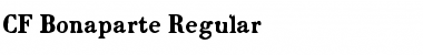 Download CF Bonaparte Regular Font Title Preview