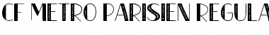 Download CF Metro Parisien Regular Font Title Preview