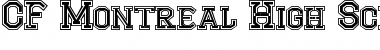 Download CF Montreal High School Regular Font Title Preview