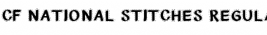 Download CF National Stitches Regular Font Title Preview