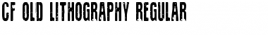 Download CF Old Lithography Regular Font Title Preview
