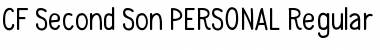 Download CF Second Son PERSONAL Regular Font Title Preview