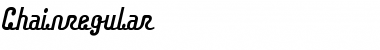 Download Chainregular Regular Font Title Preview