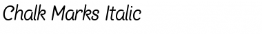 Download Chalk Marks Italic Font Title Preview