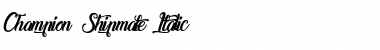 Download Champion Shipmate Italic Font Title Preview