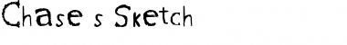 Download Chase's Sketch Regular Font Title Preview