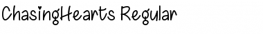 Download Chasing Hearts Regular Font Title Preview